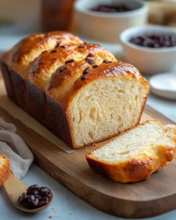 Fluffiges, saftiges Rosinenbrot 1