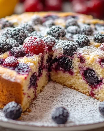 Veganer Beerenkuchen