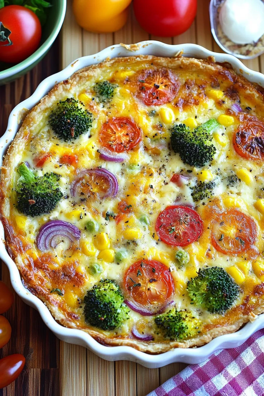 Gemüsequiche – die schnelle, vegetarische Quiche 5 Gemüsequiche