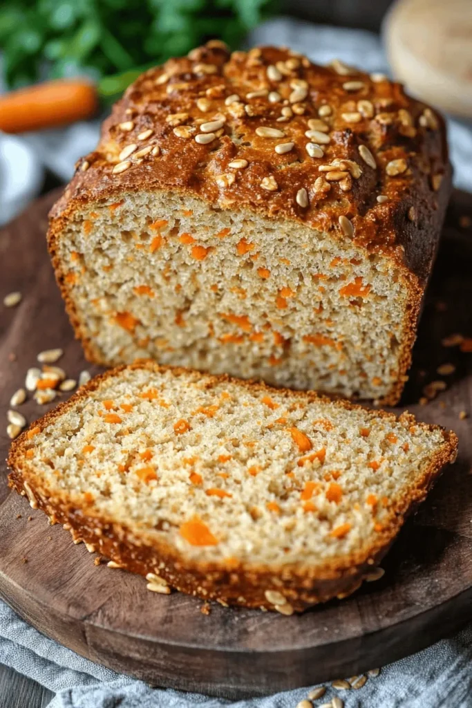 Dinkelbrot mit Möhren – Schnelles, saftiges Brotrezept ohne Kneten