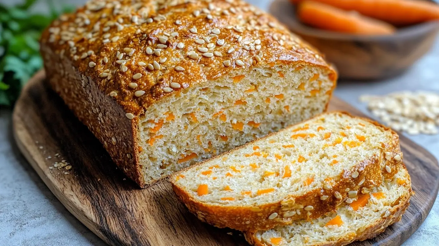 Dinkelbrot mit Möhren – Schnelles, saftiges Brotrezept ohne Kneten