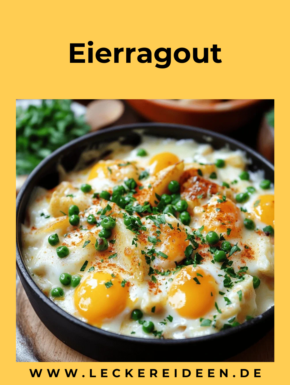 Eierragout nach Omas Rezept – Cremiges Eierfrikassee mit Senfsoße