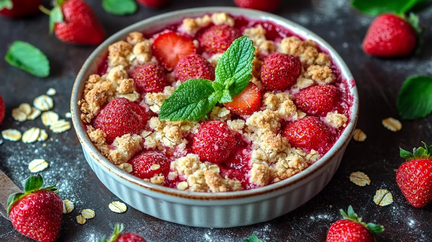 Erdbeer-Crumble, so einfach und so lecker! 5 Erdbeer-Crumble