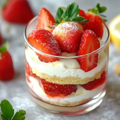 Erdbeer-Tiramisu im Glas