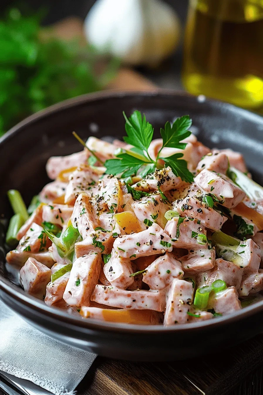 Fleischsalat selber machen – Das beste Rezept mit cremigem Dressing 5 FLEISCHSALAT VOM FEINSTEN: SCHNELL, EINFACH UND RICHTIG WÜRZIG