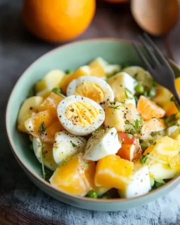 Fruchtiger Eiersalat mit Joghurt und Curry