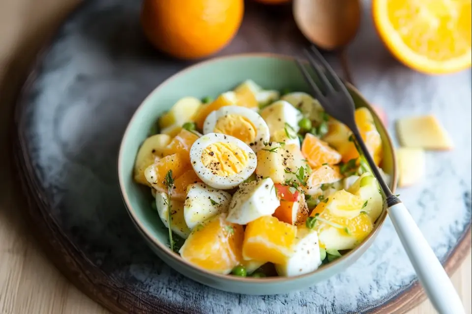 Fruchtiger Eiersalat mit Joghurt und Curry – Schnell 5 Fruchtiger Eiersalat mit Joghurt und Curry