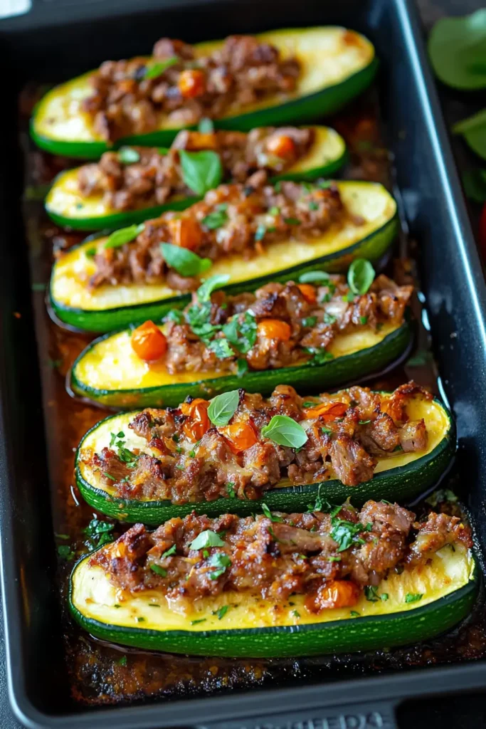 GEFÜLLTE ZUCCHINI