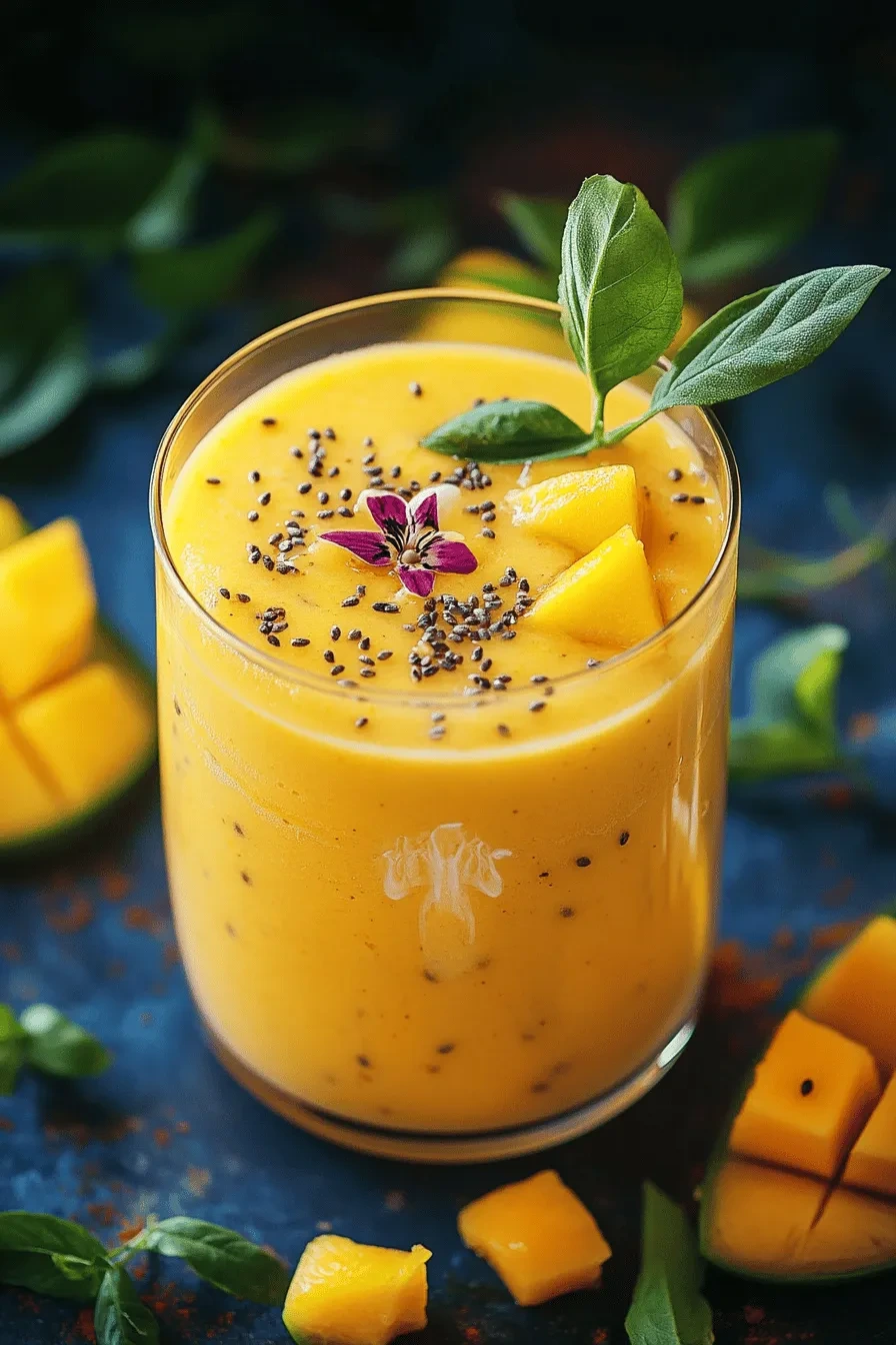 Indischer Mango-Lassi mit nur 4 Zutaten – Fruchtig 5 INDISCHER MANGO-LASSI MIT 4 ZUTATEN
