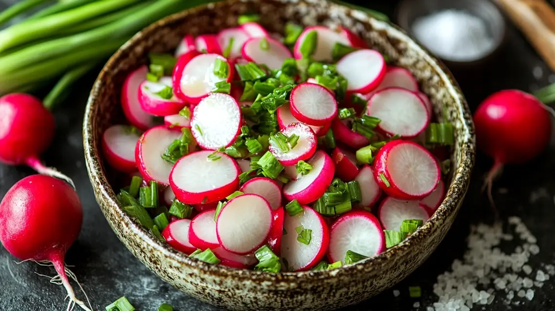 Einfacher Radieschensalat mit Sahne-Dressing 5 Radieschensalat